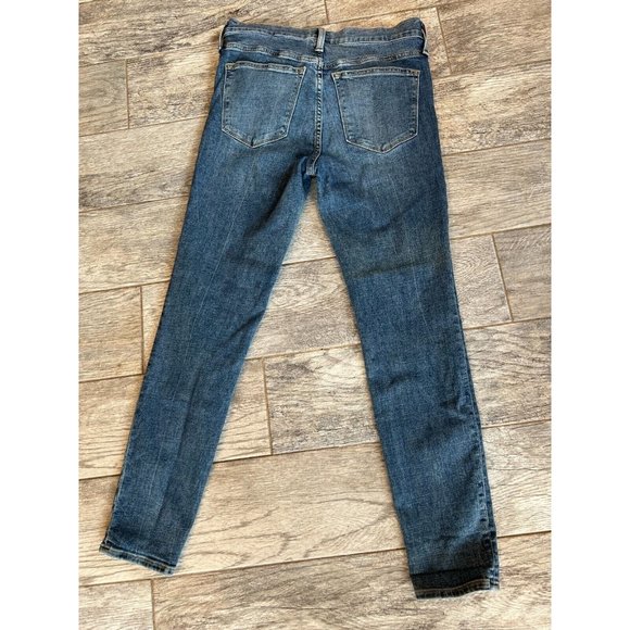 J Crew 9" Mid Rise Skinny Jeans Denim size 29 BK584‎ Signature Re-Imagined - Picture 1 of 9